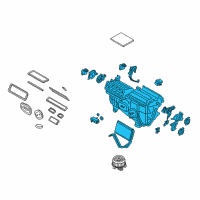 OEM Ford Fusion Evaporator Assembly Diagram - HS7Z-19B555-N