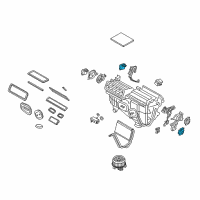 OEM 2016 Lincoln MKX Mode Motor Diagram - GS7Z-19E616-B