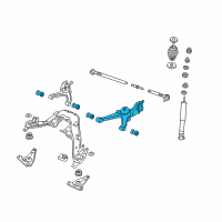 OEM 2006 Pontiac GTO Rear Suspension Control Arm Assembly Diagram - 92095195