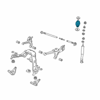 OEM 2004 Pontiac GTO Rear Spring Assembly Diagram - 92100087