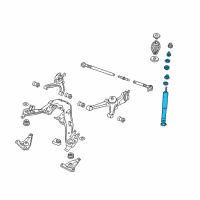 OEM 2006 Pontiac GTO Rear Shock Absorber Kit Diagram - 92157266