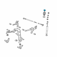 OEM 2001 Cadillac Catera Bumper, Rear Suspension Jounce Diagram - 90250800