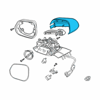 OEM Lincoln Mirror Cover Diagram - LC5Z-17D742-CC