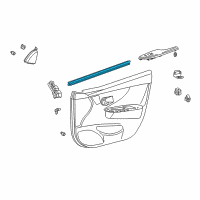 OEM Toyota Belt Weatherstrip Diagram - 68172-02170