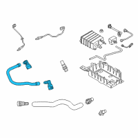 OEM 2019 Ford Mustang PCV Tube Diagram - JR3Z-6A664-A