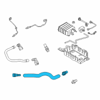 OEM Ford Mustang Vent Tube Diagram - JR3Z-6758-A