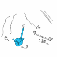 OEM Kia Windshield Washer Reservoir Assembly Diagram - 986202P010