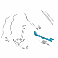 OEM 2015 Kia Sorento Link Assembly-Windshield Wiper Diagram - 981201U000