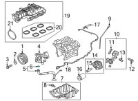 OEM 2022 Ford F-150 Inlet Tube Gasket Diagram - HL3Z-6626-A