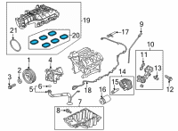 OEM Ford Manifold Gasket Diagram - HL3Z-9439-A