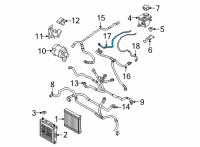 OEM 2021 BMW M8 Gran Coupe Expansion Tank Line Diagram - 17-12-7-856-748