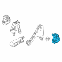 OEM 2017 BMW i3 Engine Mount Left Diagram - 22-11-6-887-267