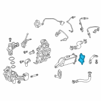 OEM 2022 GMC Savana 3500 EGR Cooler Gasket Diagram - 12641662