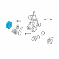 OEM Acura TSX Pulley, Water Pump Diagram - 19224-R40-A01