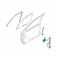 OEM 2003 Infiniti QX4 Motor Assy-Regulator, LH Diagram - 80731-0W31A