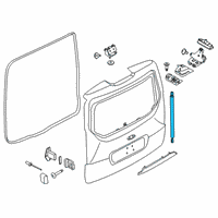 OEM 2016 Ford Transit Connect Lift Cylinder Diagram - DT1Z-61406A10-B