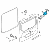 OEM 2020 Ford Transit Connect Latch Diagram - 8M5Z-5843150-F