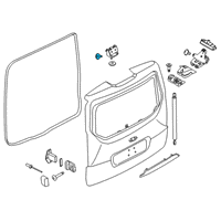 OEM 2022 Ford Transit Connect Hinge Screw Diagram - -W715314-S437