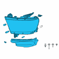 OEM 2020 Ram 1500 Headlamp Left Diagram - 68316081AH