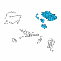 OEM Lincoln MKZ Vapor Canister Diagram - AE5Z-9D653-G