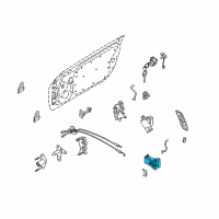 OEM 2006 Nissan 350Z Interior Door Handle Assembly, Left Diagram - 80671-CF00A