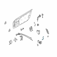 OEM Nissan Rod Assy-Outside Handle, LH Diagram - 80609-CD000