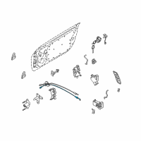 OEM Nissan Cable-Lock Knob, RH Diagram - 80512-CD000