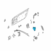 OEM 2003 Nissan 350Z Door Lock Actuator Motor, Front Right Diagram - 80552-AL510