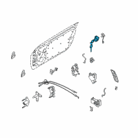 OEM 2005 Nissan 350Z Cylinder Set-Door Lock Diagram - H0601-CD00A