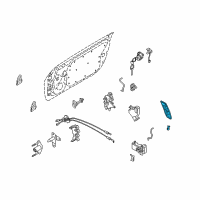 OEM 2007 Nissan 350Z Handle, Outside Diagram - 80607-CD41E