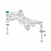 OEM 2020 Toyota RAV4 Suspension Crossmember Cushion Diagram - 52281-0R010