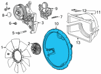 OEM GMC Sierra 2500 HD Rear Shroud Diagram - 84731282