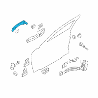 OEM 2012 Hyundai Genesis Door Handle Assembly, Exterior, Left Diagram - 82651-3M020-AT