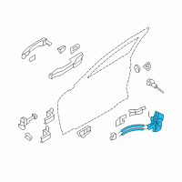 OEM 2014 Hyundai Genesis Latch & ACTUATOR Assembly-Front Door, L Diagram - 81310-3M000