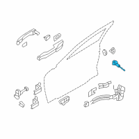 OEM 2014 Hyundai Genesis Door Key Sub Set, Left Diagram - 81970-3MA00