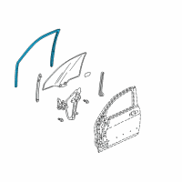 OEM Channel, Left Front Door Run Diagram - 72275-SDA-A12