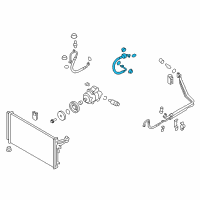 OEM Kia K900 Cooler Line Suction Hose Diagram - 977633T300