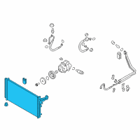 OEM Kia Condenser Assembly-Cooler Diagram - 976063T000