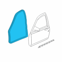 OEM 2001 Chevrolet Impala Door Weatherstrip Diagram - 10419497