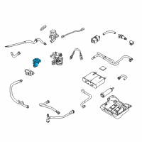 OEM 2005 Mercury Grand Marquis EGR Valve Diagram - 5W7Z-9D475-AA