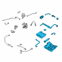 OEM Mercury Mystique Vapor Canister Diagram - F6DZ-9D653-BA