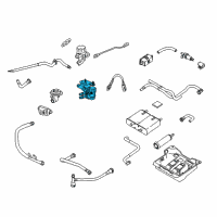 OEM Lincoln Purge Solenoid Diagram - 6W1Z-9C915-A