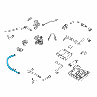 OEM 2004 Mercury Grand Marquis EGR Tube Diagram - 3W7Z-9D477-BA