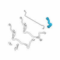 OEM BMW 528i Coolant Hose Diagram - 17-12-7-578-399