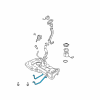 OEM Nissan Juke Band Assy-Fuel Tank, Mounting Diagram - 17407-1FC0A