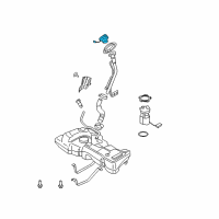 OEM Nissan Filler Cap Assembly Diagram - 17251-EM31A