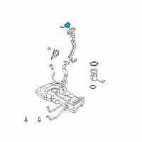 OEM 2007 Nissan Versa Filler Cap Assembly Diagram - 17251-EM31A