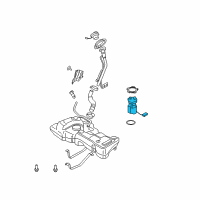 OEM 2012 Nissan Cube Complete Fuel Pump Diagram - 17040-1FC0B