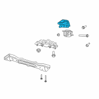 OEM Dodge Nitro Bracket-Engine Mount Diagram - 52125104AF