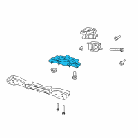 OEM 2010 Dodge Nitro Bracket-Transmission Mount Diagram - 52125140AE